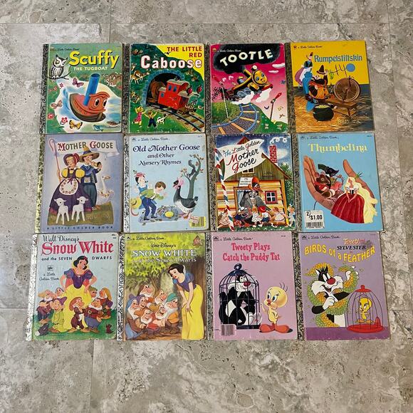 A Little Golden Book Collection Mixed Lot of 12 Books Mother Goose Thumbelina - Picture 1 of 7